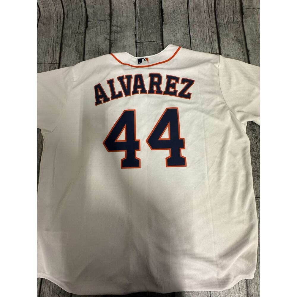 NWT Men’s Nike Houston Astros Yordan Álvarez Home Replica Jersey XXL White 2X - Picture 2 of 12